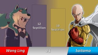 Wang Ling Vs Saitama Power Level