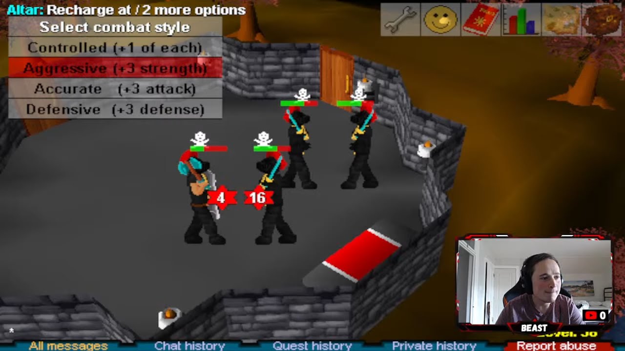 Black armor & monk robe altar fights | RSC Vanilla