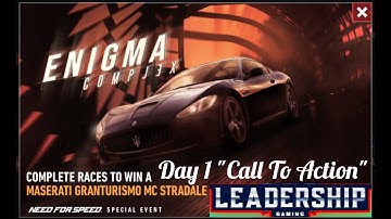 MASERATI GRANTURISMO MC STRADALE SERIES | DAY 1 CALL TO ACTION | NFS Nolimits | Leadership Gaming