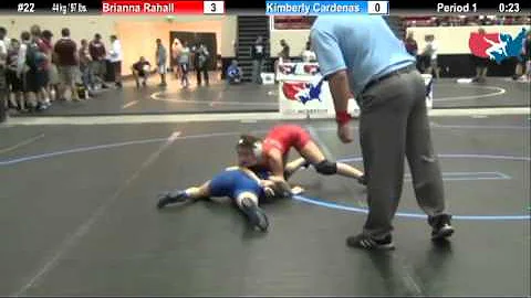 WM 44 KG - RD1 - Brianna Rahall (Gator) vs. Kimberly Cardenas (NY)