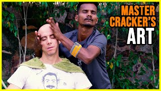 ASMR Head Massage Magic: Master Cracker's Art with Neck Cracking