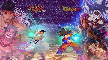 Ryu vs Goku l All Transformation l 16,000 Subscribers Special! l Street Fighter X Dragon Ball