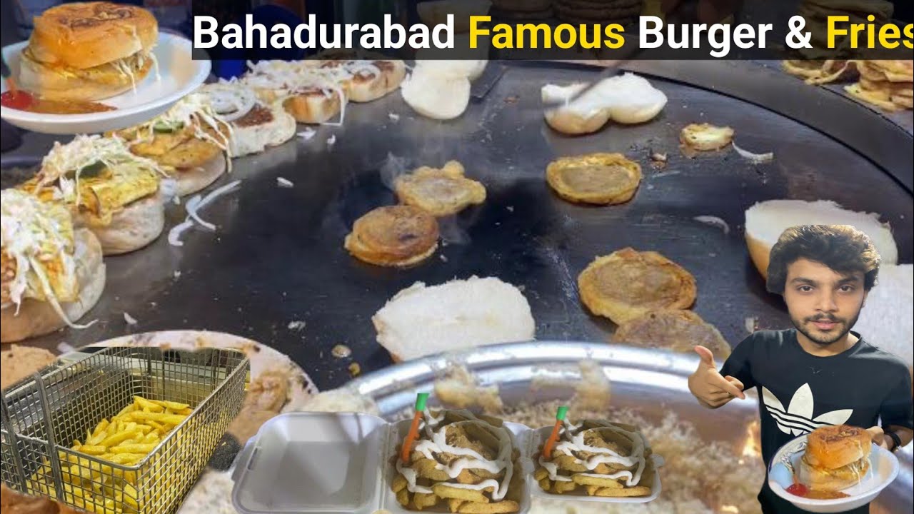 Famous Burger & Fries bahadurabad Food Street Pakistan YouTube