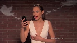 Gal Gadot talking about her breasts for one & half minutes straight