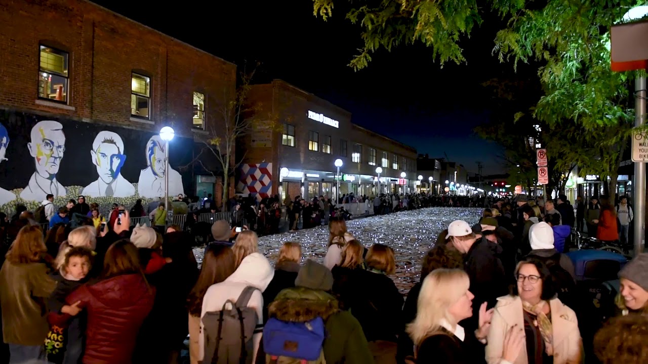 Timelapse Literature vs.Traffic art display in Ann Arbor YouTube