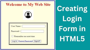 How to create login form in html in Hindi | how to make login form in html | html login form