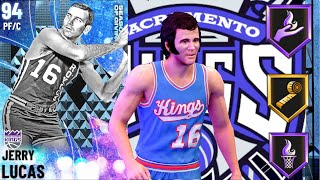 DIAMOND JERRY LUCAS IS BOB PETIT 2.0 IN NBA 2K21 MY TEAM!!! BEST JUMPER FOR A PF/C AT ONLY 6&#39;8&quot;!!!