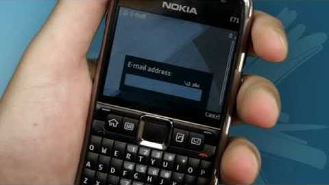Nokia E71 - How to setup your Email