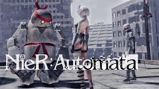 NieR:Automata｜로봇 도장(Robot Dojo), Part2, Red Belt #패링(Parry focused) #HDR