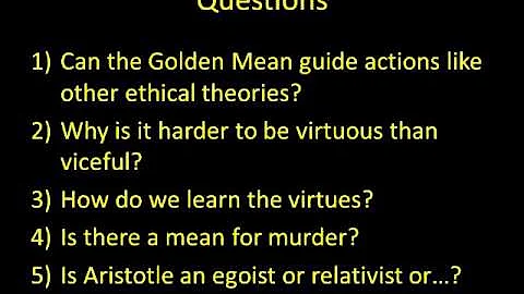 Aristotle's Golden Mean