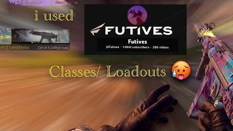 so i used @Futives  Classes in CODM🥵