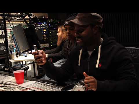 Jon Connor The Artist Yahn Freeman & Lia Mack in the studio working on Vehicle City album
