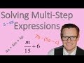 Solving Multi-Step Expressions (Simplifying Math)