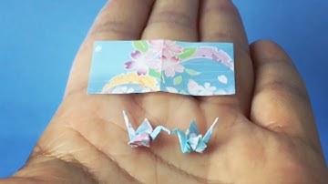 Incredible Mini Origami Artist Creates Tiny Cranes