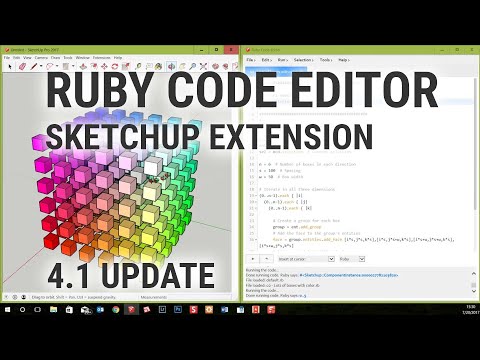 Ruby Code Editor SketchUp Extension (v.4.1)