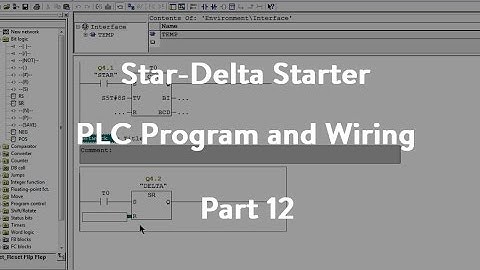 Star-Delta Starter PLC Program and Wiring _ Part 12