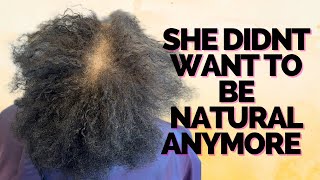 She no longer wanted to be natural| Adding extensions in between her hair