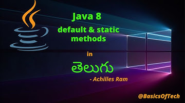 default static method in java 8