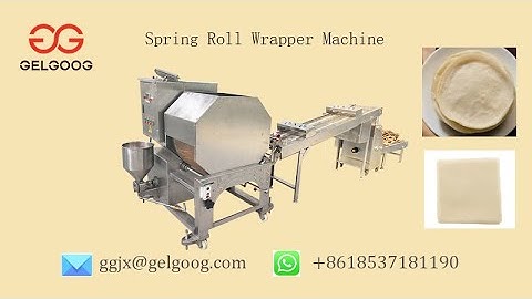 GELGOOG® Lumpia Wrapper Machine&Spring Roll Wrapper Machine From gelgoog.com