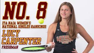 In The Kneaux Loyola Tennis Lucy Carpenter