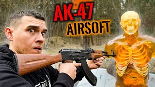 Originale AK-47 als Airsoft-Waffe! FUNKTIONSTEST am  5000€ Dummy | Survival Mattin