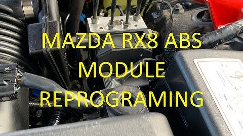 Mazda RX8 ABS Module Replacement Programming /  Coding