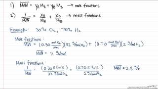 Average Molecular Weight Calculation 