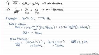 Average Molecular Weight Calculation