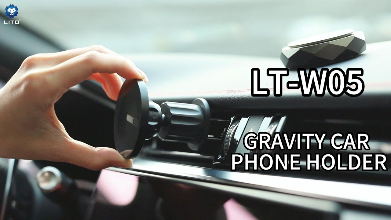 LT-W05 Magnetic Car Phone Holder Unboxing & Installation | Strong N52 Magnet, 360° Rotation