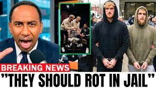 Download Lagu Stephen A. Smith Reacts to Logan \u0026 Jake Paul Being Arrested for Scripting Boxing Fights!! MP3