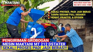 Mesin Giling Padi MAKTANI MT212 Tanpa Limbah Sekam - Hanya 1X Proses Padi Jadi Beras Bersih & Putih!