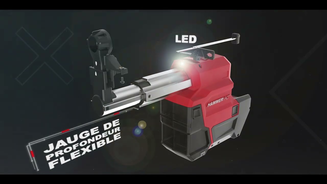 Système D'aspiration Milwaukee M18 FPDDEXL-0 Pour Perforateurs - Compatible M18 FHPX