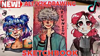 41 minutes Alt/Y2k drawing | NEW Sketchbook Ideas 2024 | ART compilation 🎨