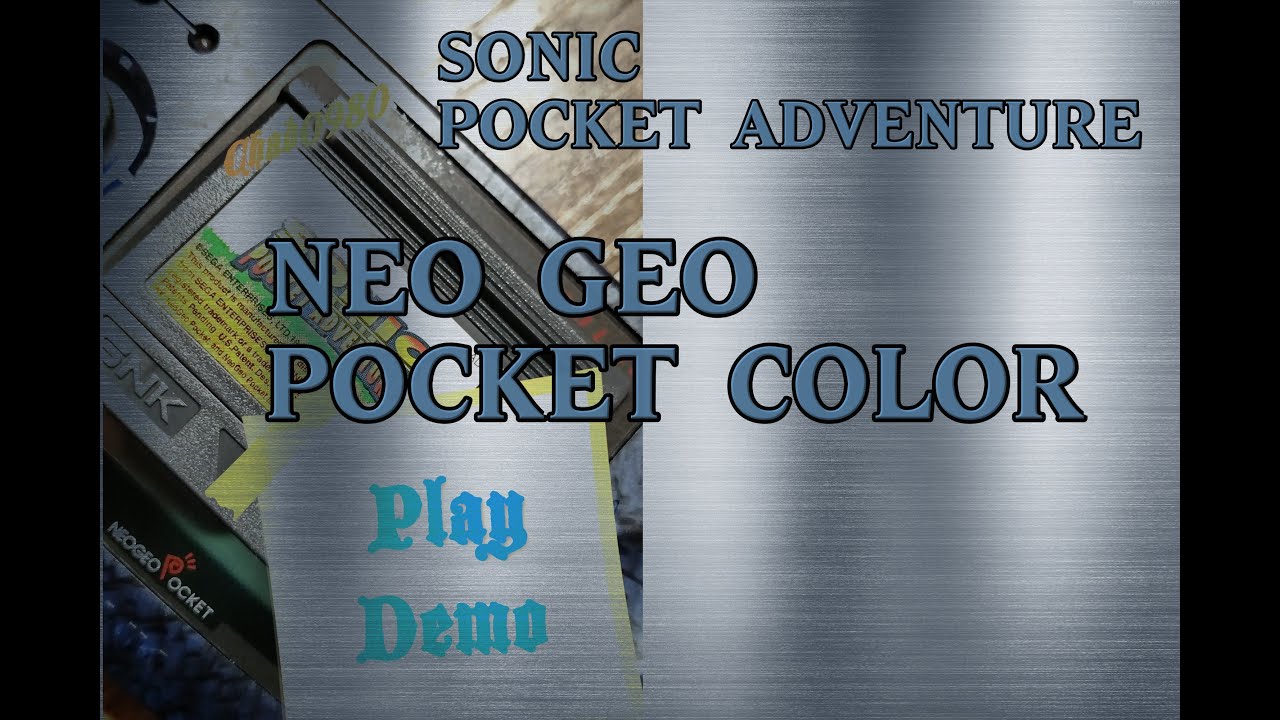 Sonic On the Neo Geo Pocket Color Play Demo - YouTube