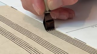 How staff lines were drawn by the Bach family