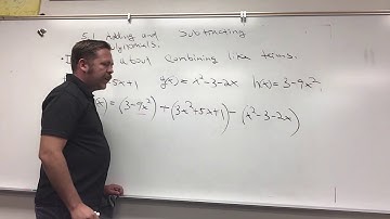 5.1 adding and subtracting polynomials