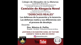 DERECHOS REALES - Dra. Mónica A. Pollio - Comisión de Abogacía Novel