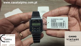 Casio Vintage A100WEGG-1A2EF - YouTube