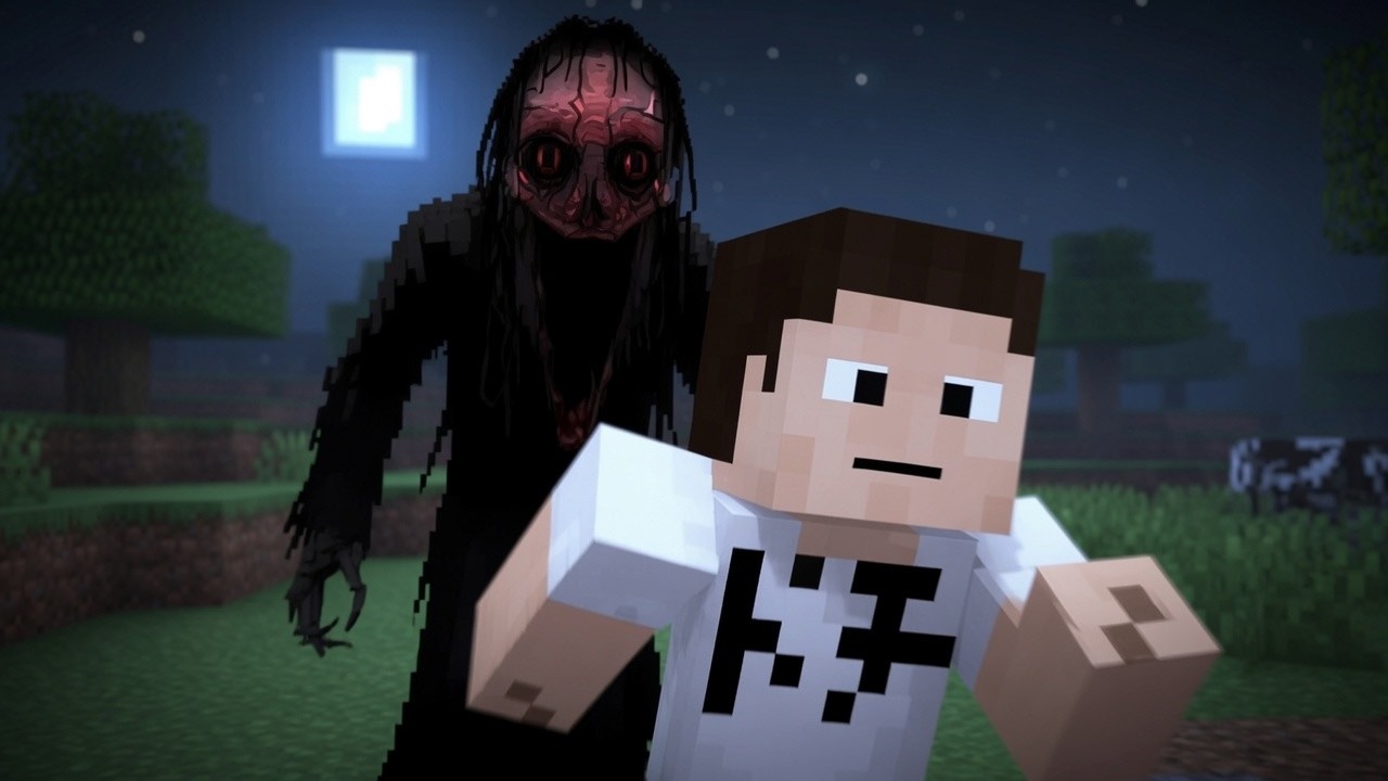 Minecraft] There's someone standing outside the window watching me