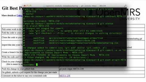 OpenMRS University: Using Git (25 July, 2012)
