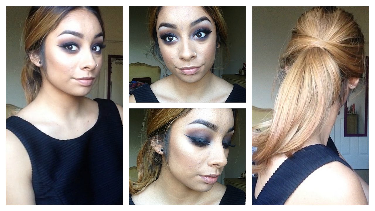 Black Smokey Eye Tutorial Simple Elegant Ponytail Homecoming Black Smokey Eye Tutorial Simple Elegant Ponytail Homecoming