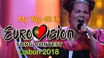 Eurovision 2018 - My Top 43 (After the Show)