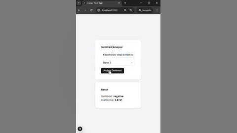 Sentiment Analysis API Demo | Fine-Tuned Model & Llama 3