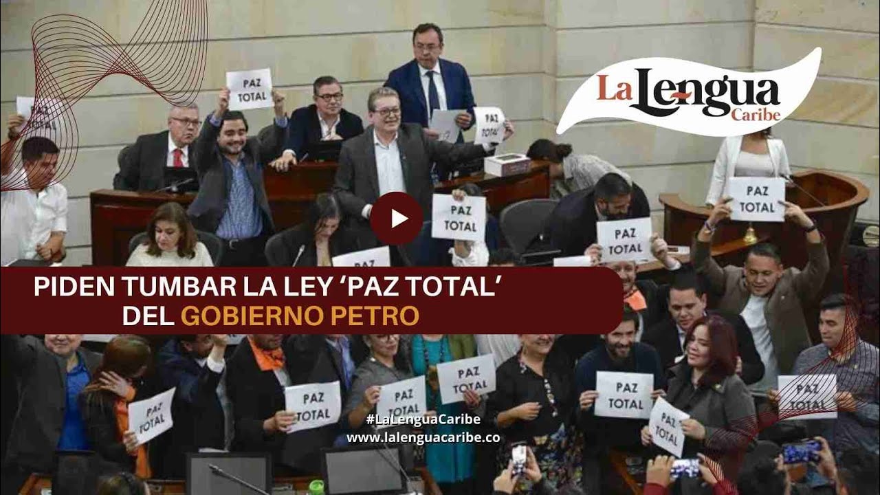 Piden tumbar la ley ‘Paz Total’ del gobierno Petro - YouTube
