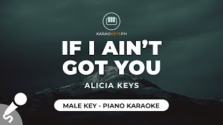 If I Ain't Got You - Alicia Keys (Male Key - Piano Karaoke) chords
