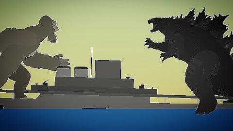 Godzilla vs Kong - Aircraft carrier battle (full animation)