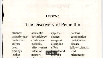 Chapter-3 The Discovery of Penicillin (11 Class, Ele.Eng.)