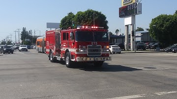 LAFD Engine 73 Responding