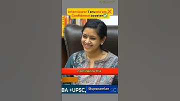 Tanu Jain mevrouw interview ❣️|UPSC Interview..#shorts