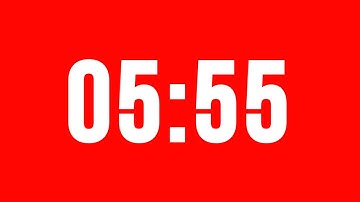 5 Minute 55 Second Timer With Alarm Without Music